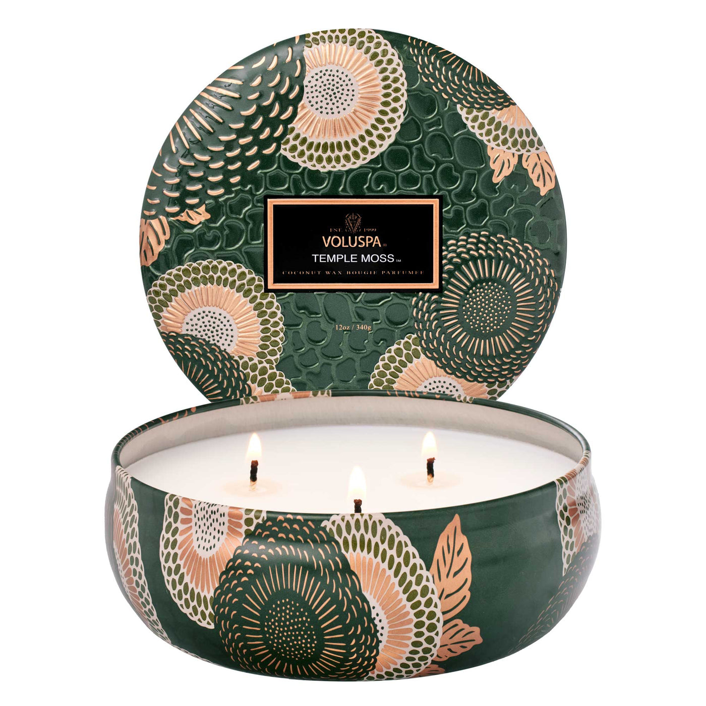 temple moss 3 wick candle