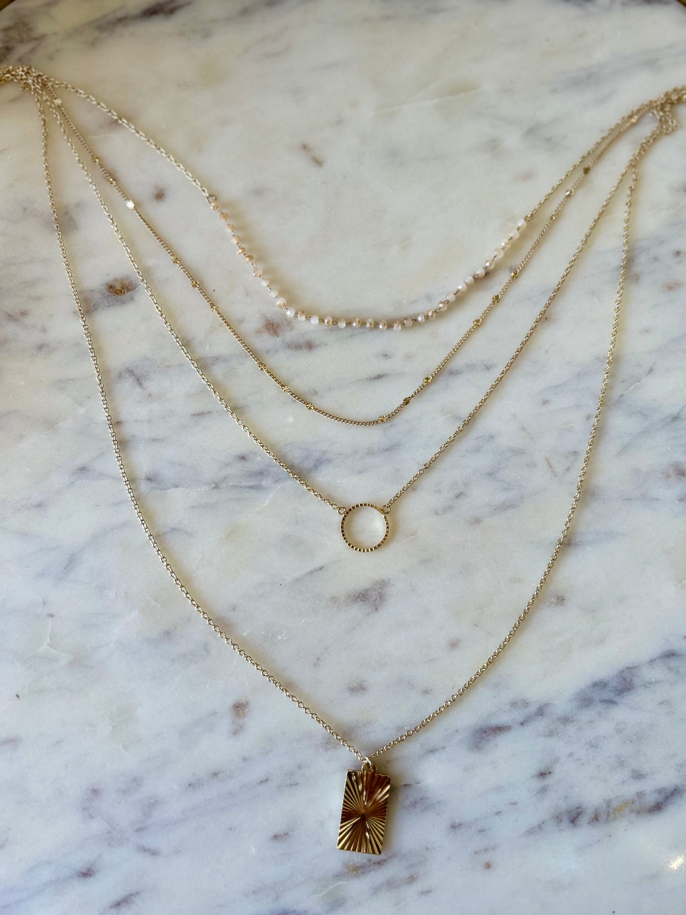 1647ph dainty layered necklace