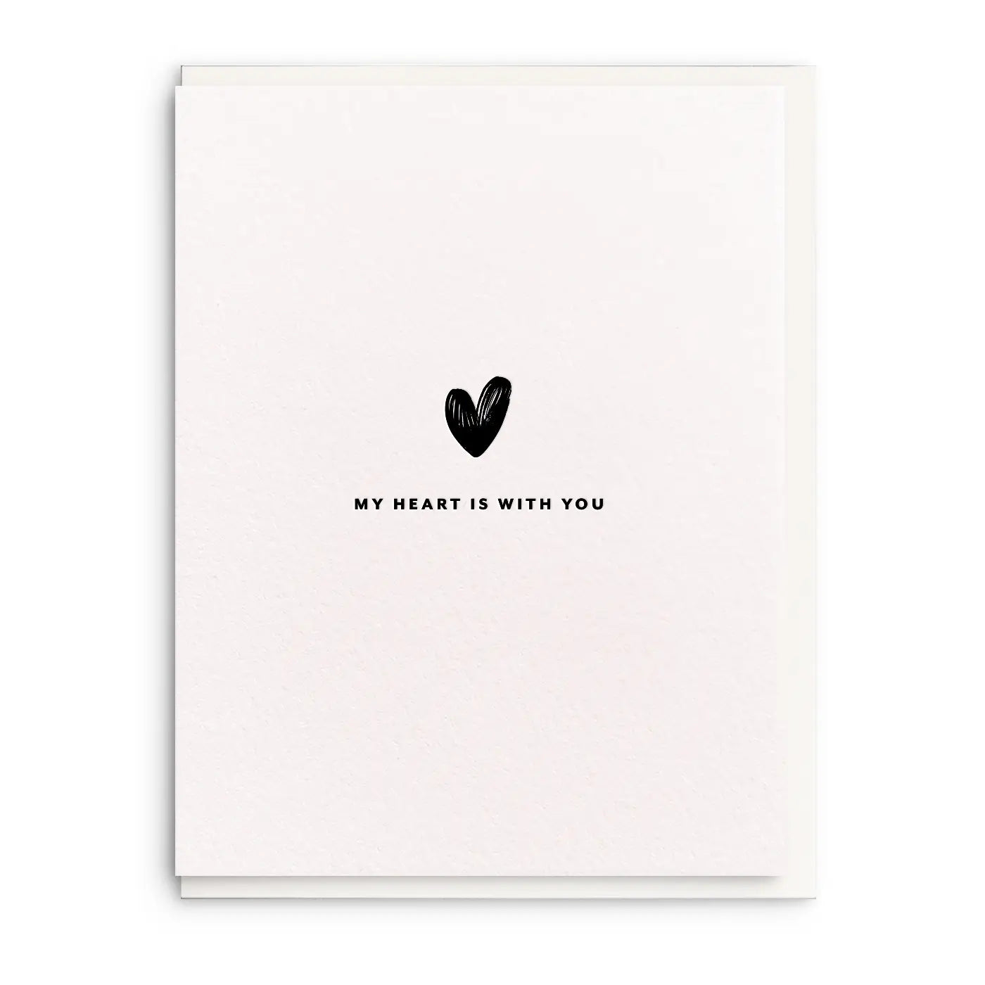 my heart is with you card