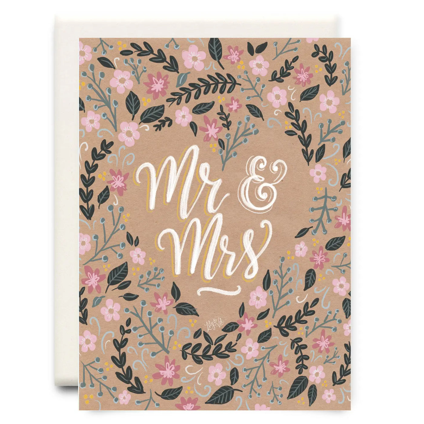 mr & mrs wedding card