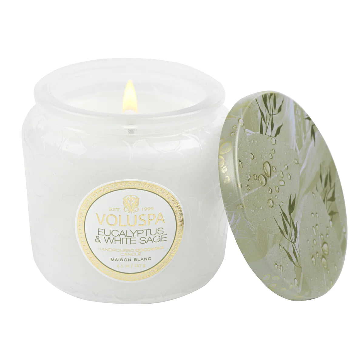 eucalyptus & white sage petite jar candle