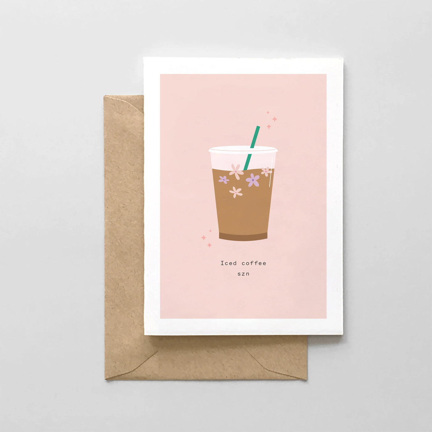iced coffee szn card