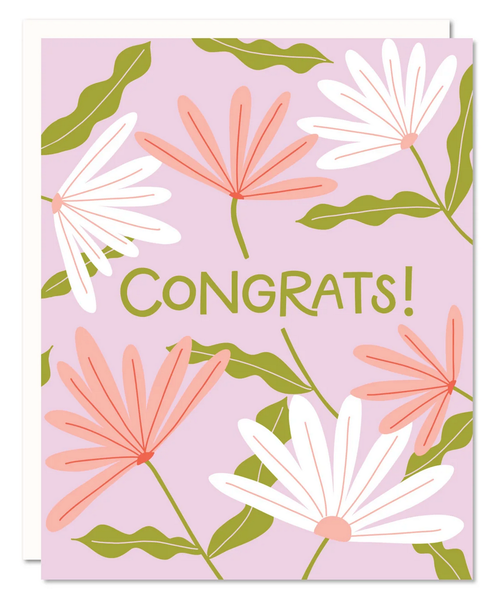 floral congrats card