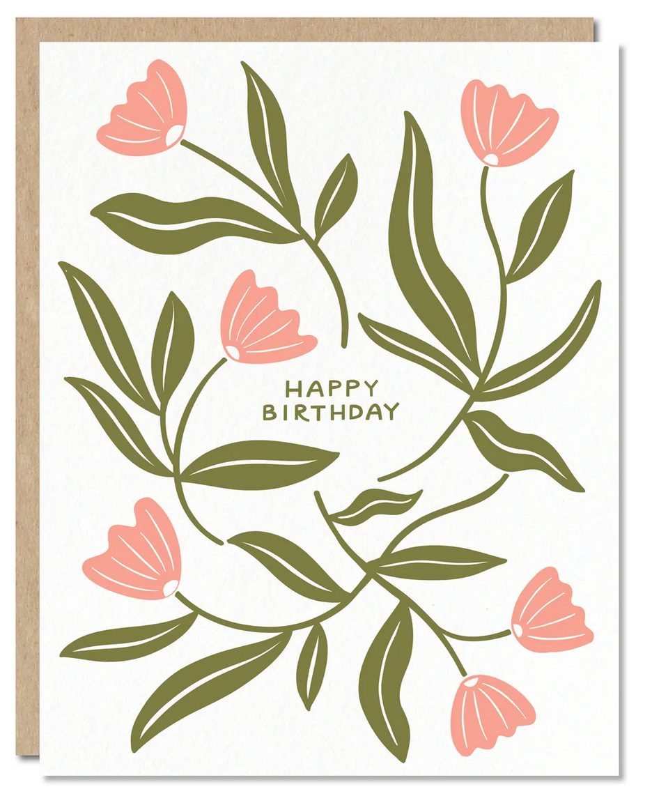 abstract flowers birthday