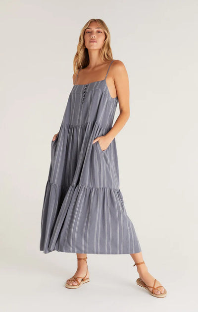 waverly stripe maxi dress