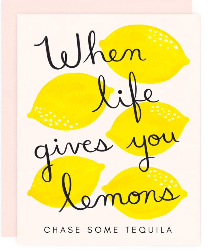 life gives you lemons card