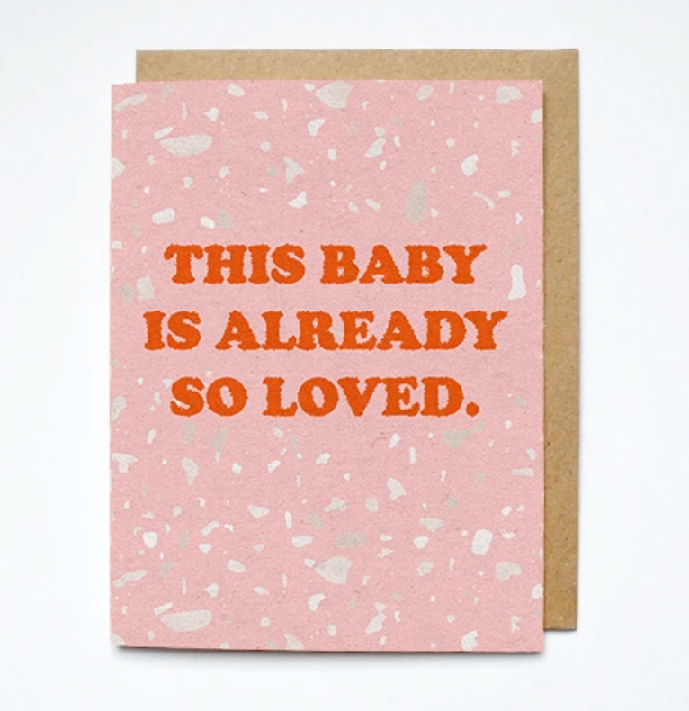 baby so loved card